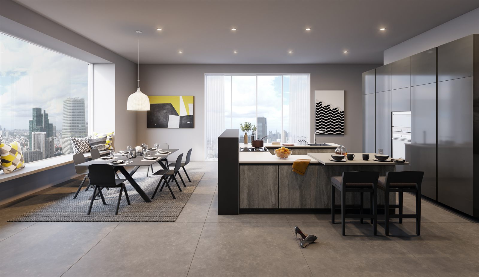 Minimalist Matte Kitchen