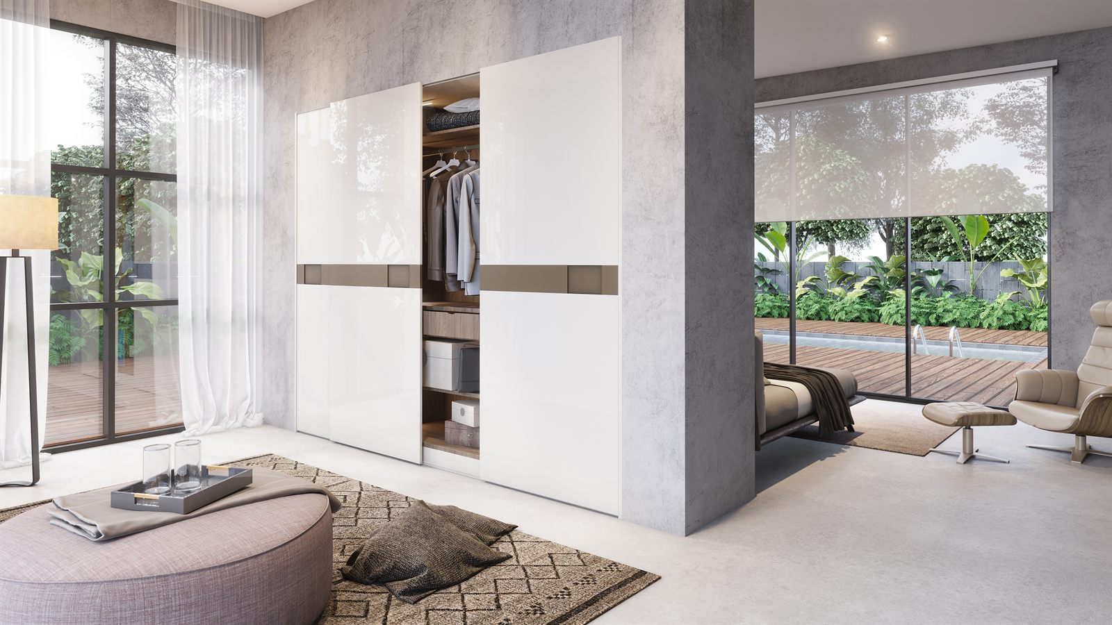 Illuminated Wardrobe Interior
