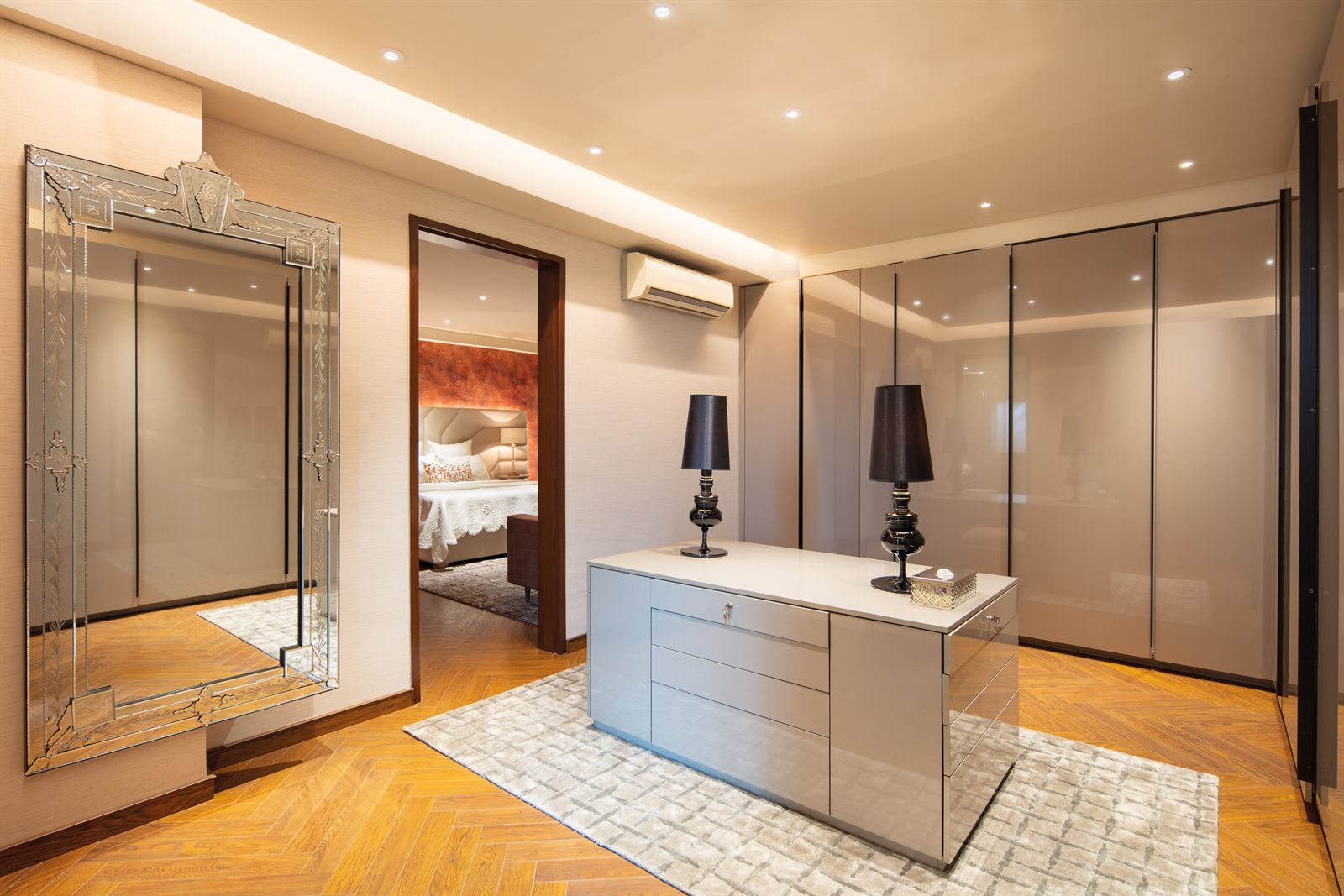 IAAD Project in DLF Aralias - Wardrobe Done by Qualita